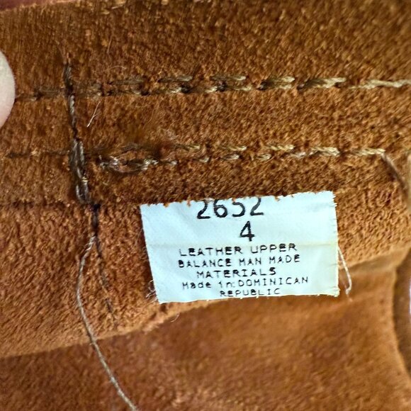 Minnetonka Suede Moccasins 3 Layer Fringe Mid Calf Boots Women's 4 Brown Boho - Picture 10 of 13